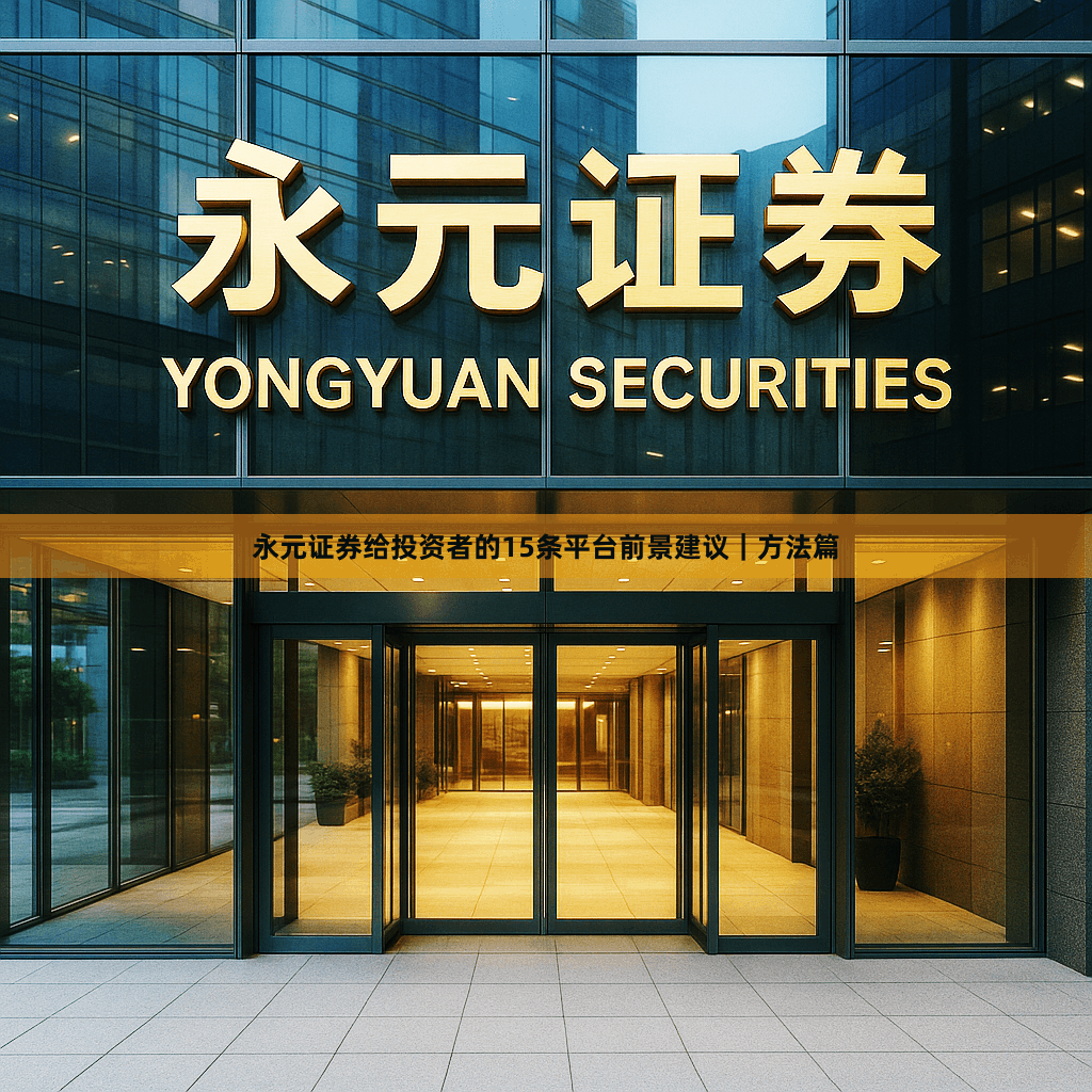 永元证券给投资者的15条平台前景建议｜方法篇