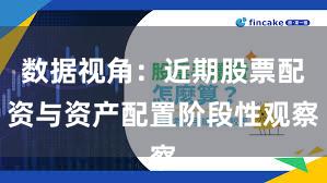 数据视角：近期股票配资与资产配置阶段性观察