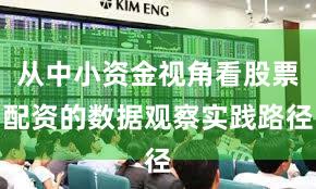 从中小资金视角看股票配资的数据观察实践路径
